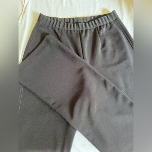 Black heavyweight poly pull on pant by Chicos size Med